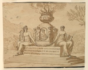 Sepulchral Monument of the Philosopher Count Alessandro Verri by Giuseppe Barberi