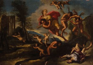 Boreas Abducting Orithyia by Giuseppe Bartolomeo Chiari