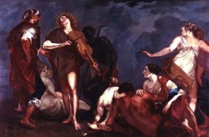 Apollo and Marsyas by Giuseppe Bazzani