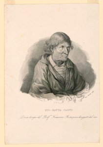 Portrait of Giovanni Battista Casti (1721-1803) by Giuseppe Beretta