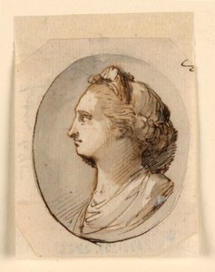 Bust Portrait of a Classical Woman by Giuseppe Bernardino Bison