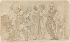 Coriolanus before the Women of Rome by Giuseppe Bernardino Bison