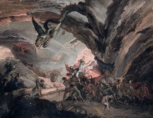 Pluto and a Harlequin in Hell