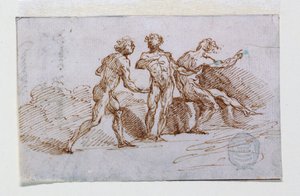 Three Nude Men