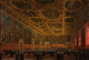 The Doge Morosini Receives the Command Staff by Giuseppe Borsato