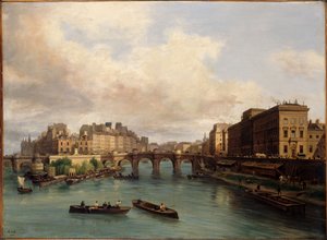 The Île de la Cité and the Quai Conti, seen from the Passerelle des Arts by Giuseppe Canella