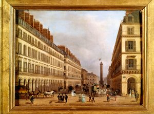 Rue Castiglione in Paris in 1829