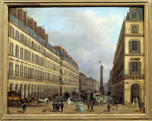 Rue Castiglione in Paris in 1829