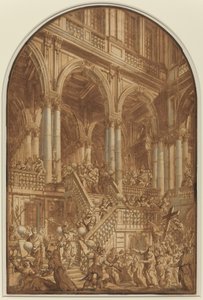 Christ Led Captive from a Palace by Giuseppe Galli Bibiena