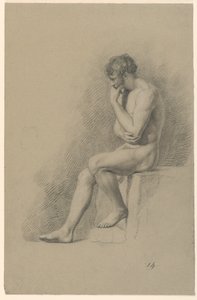 Academic Study of a Male Nude
