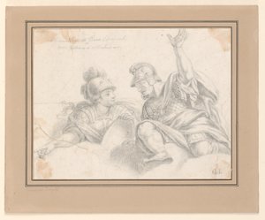 Two Roman Soldiers in Conversation by Giuseppe Longhi