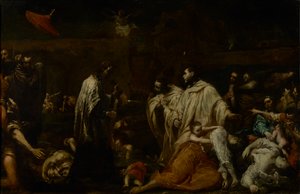 Blessed Bernard Tolomei Interceding for the Cessation of the Plague in Siena