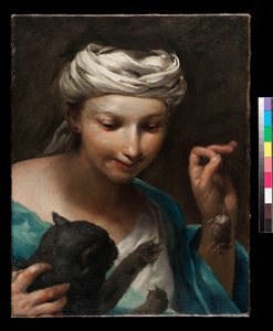 Girl with a Cat