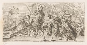 Aeneas Flees with His Family from Troy