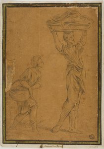 Two Boys Carrying Baskets