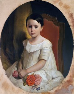Little Girl with Flowers