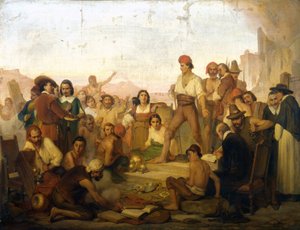 The Revolt of the Neapolitan Fisherman Tommaso Aniello, known as Masaniello (1622-1647) in Naples in 1647