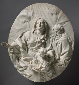 Education of the Virgin by Giuseppe Mazzuoli