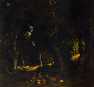 Gypsy Encampment by Giuseppe Palizzi