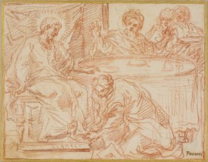 Magdalene Washing Christ