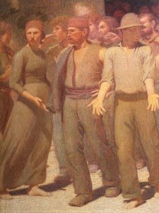The Fourth State (detail) by Giuseppe Pellizza da Volpedo