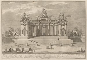 The School of Athens Arcades, for the Chinea Festival by Giuseppe Pozzi after Giuseppe Palazzi