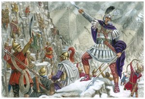 Alexander The Great at Iron Gate (Central Asia) by Giuseppe Rava
