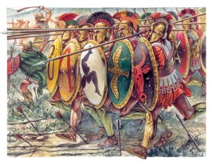 Ancient Greece: hoplites (Illustration)