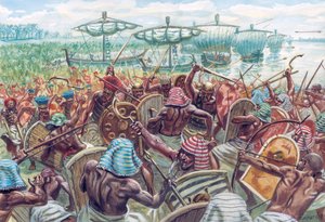 Battle of the Delta (Illustration) by Giuseppe Rava