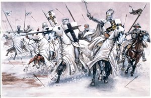 Battle of Lake Peipous by Giuseppe Rava