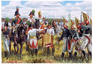 Austro-Russian Staff of the Third Coalition in 1805 (Illustration by Giuseppe Rava)