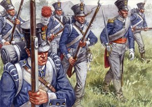 First Empire: Belgian or Dutch Infantry around 1815