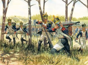 French Infantry Voltigeurs (Illustration by Giuseppe Rava)