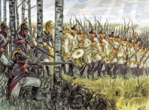 First Empire: Soldiers of the Austrian Infantry Marching