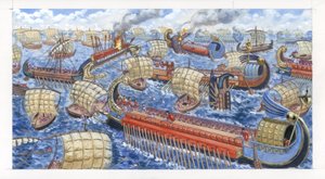 Gnaeus Pompeius Magnus Defeats the Cilician Pirates in Battle