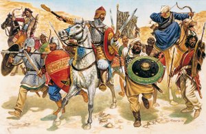 Holy War: Muslim Soldiers Fighting Against the Christian Enemy by Giuseppe Rava