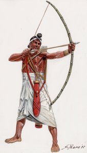 Indian Archer of Poros Army by Giuseppe Rava