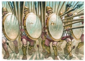 The Charge of Macedonian Phalangists (Illustration)