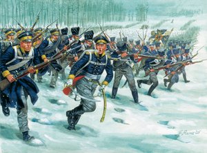 Landwehr of the Prussian Infantry on Snow