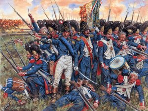 The Great Army at the Battle of Waterloo 18 June 1815 (Illustration by Giuseppe Rava)