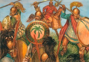 Punic war: infantry of ancient Carthage (illustration by Giuseppe Rava)