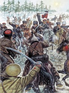Russian Civil War: Caucasus Soldiers at the Side of White Armies in 1919 by Giuseppe Rava