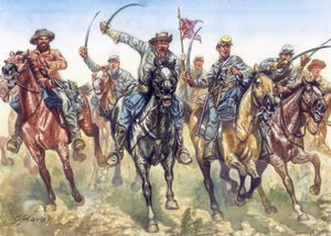 American Civil War: The Confederate Cavalry Charging
