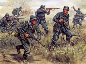 Second World War: German Infantry Soldiers in France
