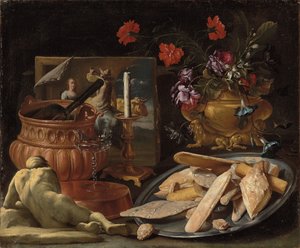 Allegory of the Five Senses by Giuseppe Recco