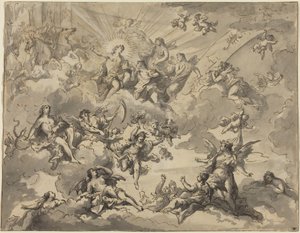 Apollo and the Muses by Giuseppe Valeriani