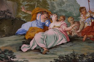 Representations of myth of Diana, by Domenico and Giuseppe Valeriani, fresco