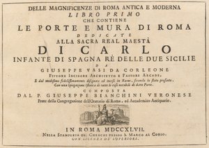 The Magnificence of Ancient and Modern Rome (vol. 1) by Giuseppe Vasi