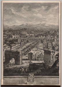 The Campo Vaccino by Giuseppe Vasi