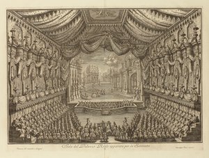 The Performance of La Serenata in the Royal Palace of Naples by Giuseppe Vasi